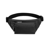 Qussedser Fashion Trend - Bolsa de mensajero impermeable para exteriores, multifuncional, para teléfono móvil, color negro