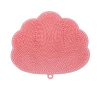 Qussedser Fregador de Pies y Espalda Manos Montado en la Pared con Ventosas: Limpieza Profunda y ExfoliacióN en la Ducha Rosa