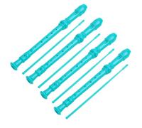 Qussedser Grabadora ABS Verde 8 Orificios Agudos Instrumento de Flauta de Básico para Niños de 8 Orificios para Principiantes