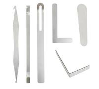 Qussedser Herramienta de ReparacióN de SaxofóN ReparacióN de MúSica de Viento Juego de 6 Piezas Gancho de Aguja de Resorte Si Sound Cover Tuning Sound Hole Repair e Alicates