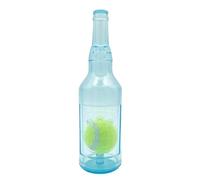 Qussedser Juguete para Perros Botella de Agua Cruncher Botella para Masticar Juguetes para Perros Botella de Agua de Plástico Juguetes para Masticar para Perros con Bola Azul