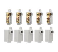 Qussedser Kit de 10 Tuercas para Conectores de Cables Tipo T de Calibre 6 AWG, Terminal de Conexión de Cableado Rápido de 80 A, Conector Rápido de Empalme