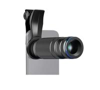 Qussedser Lente Telefoto 7X con Clip para Lente de Teléfono para Carcasa de Teléfono/Placa Posterior/Caja de Teléfono con Rosca de 17 mm