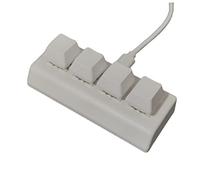 Qussedser Mini Teclado PortáTil con FuncióN de 4 Teclas para Copiar y Pegar, Teclado de Acceso Directo DIY, Teclado MecáNico para Juegos