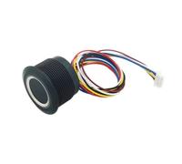 Qussedser Módulo de Huella Dactilar con Indicador de Anillo RGB R503, Módulo de Huella Dactilar Capacitivo, Sensor, Escáner, IP65, Resistente Al Agua