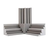 Qussedser Paneles de Azulejos de Espuma AcúStica de AlgodóN de Aislamiento AcúStico de Esquina de Cine en Casa Espuma de AbsorcióN, Gris