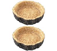 Qussedser Paquete de 2 de Comida de - de Agua y Comida para, Cuenco de Comida Novedoso para Lagartos, Dragones Barbudos JóVenes, Serpientes