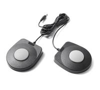 Qussedser Pedal de Sustain Doble de 3,5 mm para Batería, Teclado, Piano Eléctrico, Piano de Mano, Instrumentos Musicales, Accesorios