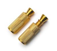 Qussedser Perno de Puente de Vibrato de Guitarra Eléctrica Puente Doble Oscilante Anclaje de Perno de Doble Tornillo Dorado