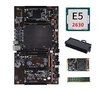 Qussedser Placa base H61 X79 BTC Miner con CPU E5 2630 + RECC 4G DDR3 RAM + 120G SSD + conector de 24 compatible con GPU 3060 3070 3080