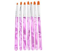 Qussedser Set 7 Pincel de Gel Arte de Unas Pluma Diseno Decoracion Manicura
