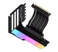 Qussedser Soporte de Montaje de GPU Vertical con Cable Elevador PCI-e 4.0 X16 Kit de Soporte de Tarjeta de Video Ángulo Recto de 90 Grados Negro