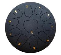 Qussedser Tambor de Lluvia para Exteriores Azul Marino de 10 Pulgadas y 11 Tonos, Tambor de Lluvia para Jardín, Tambor de Chakra de Lluvia, Tambor Etéreo, Tambor de Mano