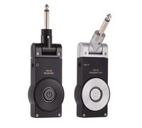 Qussedser Transmisor inalámbrico de guitarra de 2,4 G, con receptor recargable, giratorio de 180 grados