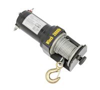 Qussse Cabestrante Eléctrico 12V para Todoterreno Motorwinde Fuerza de Tracción 900kg/1984.16lbs Hebezug Eléctrico Electrowinde para Quads, Barco, ATV, 6m de Cable de Acero