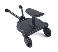 Qussse Silla de paseo universal 2 en 1 con asiento y plataforma de 360°, para niños de 3 a 7 años, 25 kg