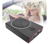 Qussse Subwoofer Activo de 8 Pulgadas - 12 V, 600 W, Acero Inoxidable, Ultrafino Para Coche