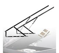 QUSYZD 1 par de mecanismos elevadores para Cama Doble con Varilla hidráulica de elevación de 60/80/90/100/110/120 cm. Elevador neumático de Cama con Resorte de Gas. Mecanismo el,Black-120cm