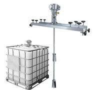 QUSYZD Agitador neumático para IBC, Mezclador neumático de Tanque de 1 tonelada, agitador neumático para IBC con hélice Plegable y Soporte de suspensión - para agitación de disolve,H004