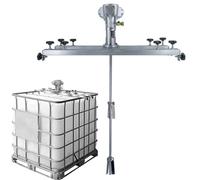 QUSYZD Agitador neumático para IBC, Mezclador neumático de Tanque de 1 tonelada, agitador neumático para IBC con hélice Plegable y Soporte de suspensión - para agitación de disolve,H003