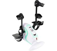 QUSYZD Bicicleta estática motorizada con Pedales y Protector de piernas, pedaleador eléctrico, Entrenador electrónico para Personas Mayores, Soporte Azul,Blue Bracket