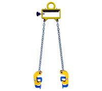 QUSYZD Elevador de bidones de Cadena de Alta Resistencia de 2200 LB/1 t - Abrazadera para bidones de Aceite para grúa y Carretilla elevadora, Incluye 2 Ganchos Anchos y,C-2200lb/1t Load