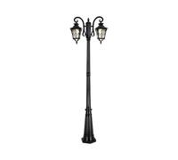 QUSYZD Farolas Exteriores, farolas de 2 Luces de Aluminio Impermeables de Poste Alto para Villas y Patios, farolas Exteriores para hoteles, farolas para Jardines, decoración de,