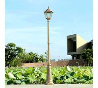 QUSYZD Farolas Exteriores, Farolas Exteriores, Farolas Exteriores, Poste de luz Exterior, Pilar de luz IP56, Farola de Calle, Aluminio antioxidante, Poste Alto para Paisaje, BR,Bronze-Height 300cm