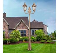 QUSYZD Farolas Exteriores, Postes de luz para Exteriores, farolas Exteriores, alumbrado público IP65 Impermeable, iluminación de columnas para Vallas, Luces de jardín Europeas,Height 195cm