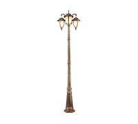 QUSYZD Farolas solares para Exteriores, farola de 3 Luces para Exteriores, farola Alta Impermeable de Aluminio para Patio, Pasillo, Villa, jardín, Anti-, Altura 230 cm,Height 230cm