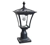 QUSYZD Lámpara de Columna Solar de Aluminio para Patio, lámpara de Pilar Impermeable para Poste de Puerta Exterior, alumbrado público Adecuado para Patio y Porche.,