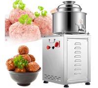 QUSYZD Máquina batidora de albóndigas Comercial de 1500 W, máquina eléctrica para batir puré de Carne, 220 V, Cuchilla Tridimensional de Cuatro Hojas, para Hacer Bolas/ALB,