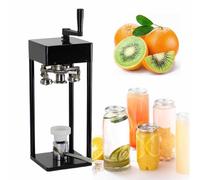 QUSYZD Máquina cerradora de latas, selladora al vacío de frascos con Base Fija para Uso doméstico y Comercial, fácil de operar,