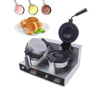 QUSYZD Máquina Comercial de Doble Cabezal para Hacer Helados y Hamburguesas con Panel táctil Inteligente, Temporizador Ajustable y Control de Temperatura para Uso Profesional.,