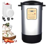 QUSYZD Máquina de fermentación Comercial, fermentador de Yogur, 12 l Inteligente para Preparar Yogur, ajo, natto, vinagre y más, Acero Inoxidable para ajo Negro.,