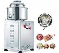 QUSYZD Máquina eléctrica para batir puré de Carne, procesador de Alimentos Comercial de 1500 W con Cuchilla Tridimensional de Cuatro Hojas para Hacer Bolas, albóndigas de,