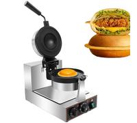 QUSYZD Máquina eléctrica para Hacer Hamburguesas y gofres, máquina para Hacer Helados y gofres, máquina Comercial para Hacer Hamburguesas y gofres, máquina Comercial Antiadherente,