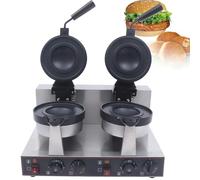 QUSYZD Máquina eléctrica para Hacer Helados, Hamburguesas, gofres y sándwiches con Temperatura Ajustable para cocinas domésticas y panaderías, DoubleHead, DoubleHead,DoubleHead