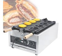 QUSYZD Máquina para Hacer Helados y gofres, Prensa Antiadherente giratoria de 180° para paninis, Ideal para Tiendas de postres.,