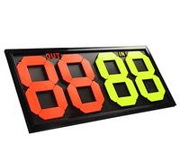 QUSYZD Marcador Manual portátil, Tablero de sustituciones para árbitros de fútbol, Pantalla de Doble Cara, Tablero de sustituciones Gratuito para Atletas o para Lesiones/Tiempos d,