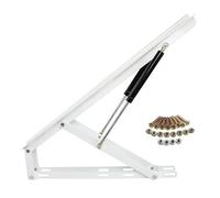 QUSYZD Mecanismo Elevador de Cama con Almacenamiento, Varilla elevadora hidráulica para Cama, bisagras de Resorte Plegables, Mecanismo Elevador neumático para Cama con almacenam,White-0.62m