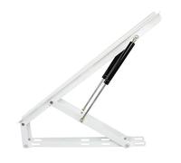 QUSYZD Mecanismo Elevador para Cama Doble, Kit Elevador de Cama, bisagra de Marco, Resorte de Gas de Alta Resistencia, Kit Elevador de Almacenamiento de Cama, Varilla neumática,White-1.1m