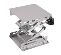 QUSYZD Mesa elevadora de Tijera, Plataforma elevadora de Laboratorio, Soporte, Soporte, Gato de Tijera, Mesa elevadora de Banco, Laboratorio, Plataforma elevadora de Acero Inoxidable de,100x100mm