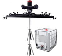 QUSYZD Mezclador de Pintura IBC, máquina mezcladora de Tanque eléctrica de 3000 W, con Soporte de Colgador, hélice Plegable, Varilla y Pala de Acero Inoxidable, hélice Plegable, pa,