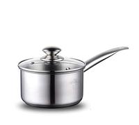 QUSYZD Olla de Acero Inoxidable con Fondo Compuesto Simple, Olla de Cocina doméstica Duradera y Segura con Tapa de Vidrio.,