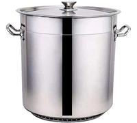QUSYZD Olla Grande de 30 cm con Tapa de Acero Inoxidable, Olla para Sopa de Fondo Compuesto y Espesado, Olla para Sopa de Gran Capacidad, para estofado, Sopa, estofado de Res.,