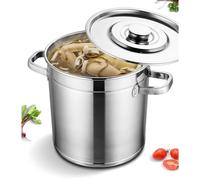 QUSYZD Olla Grande de Acero Inoxidable con Tapa, Apta para inducción, Apta para Todo Tipo de cocinas, 35 x 35 cm,35cmx35cm
