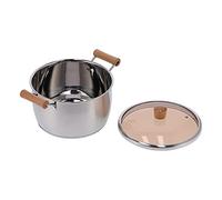 QUSYZD Olla para Sopa, Olla para Fideos de Acero Inoxidable, Olla de Doble Oreja con Tapa para Cocina,
