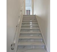 QUSYZD Pasamanos de Escalera de acrílico Transparente para Interiores, Antideslizante, Transparente, de 0,6 m, 90 cm, 120 cm, 150 cm, 180 cm, 240 cm, 300 cm, 3,6 m, 4,5 m,560cm/18.4ft/220.4in