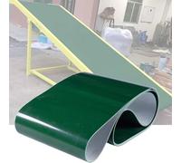 QUSYZD Rollo de lámina de caucho para cinta transportadora de PVC, cinta industrial ligera y plana para línea de montaje, piezas de repuesto para sistemas transportad,Green-16x0.85m/52x2.8FT